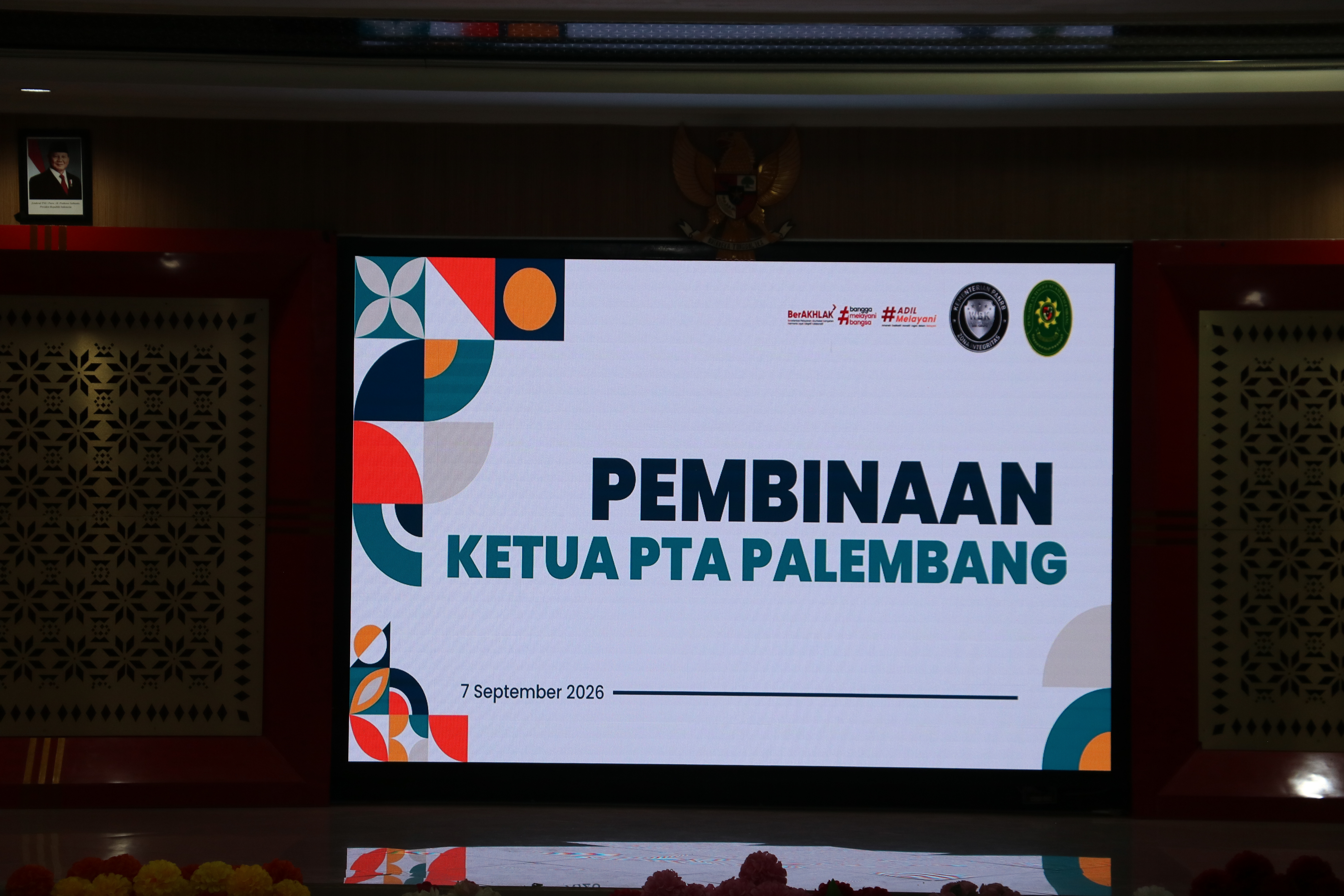 Pembinaan Ketua PTA Palembang
