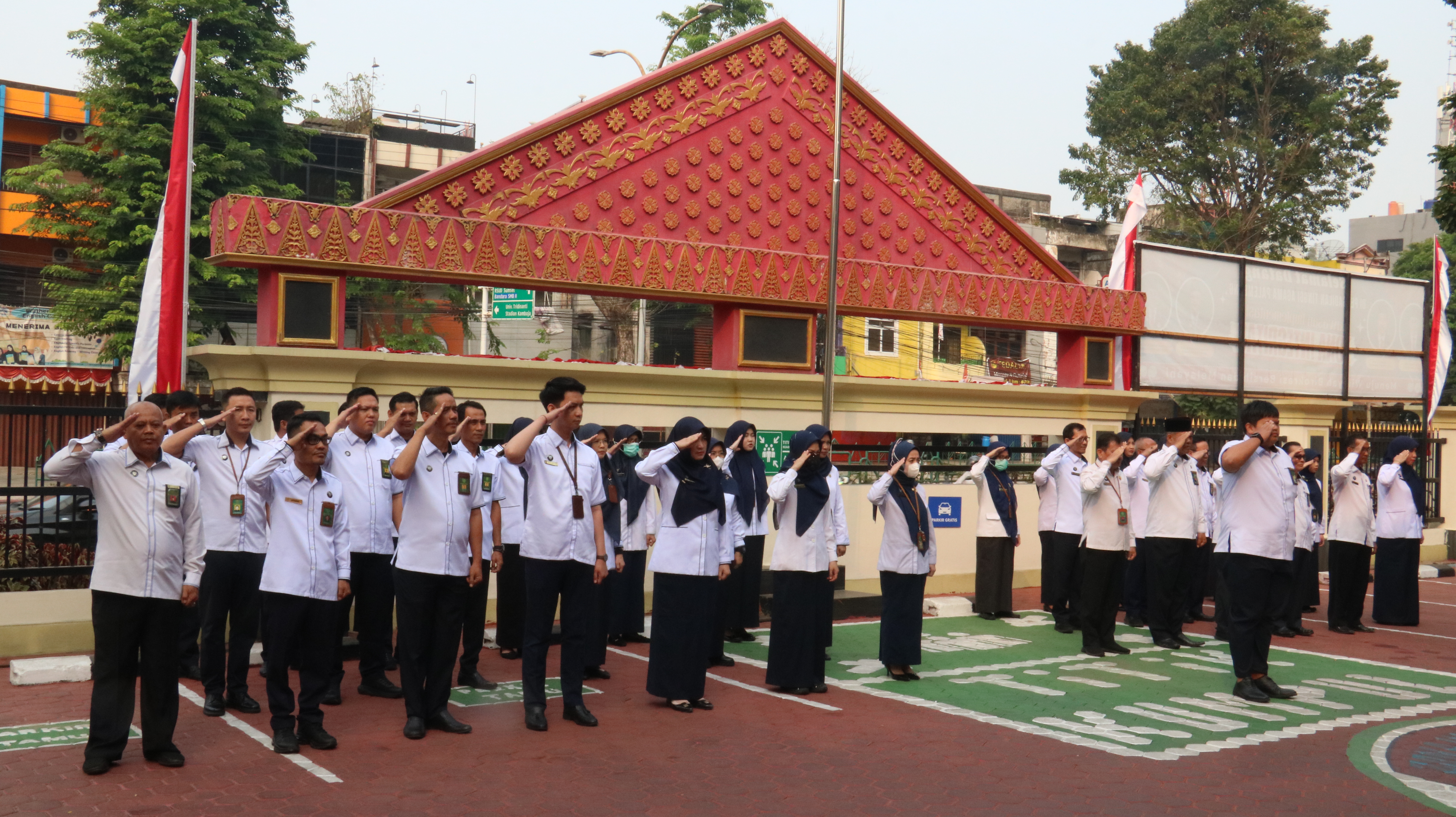 Pelaksanaan Apel Pagi PTA Palembang